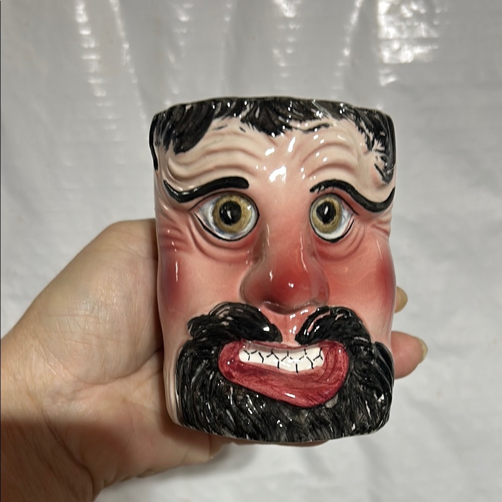 Handcrafted Ceramic 3D Face Mug